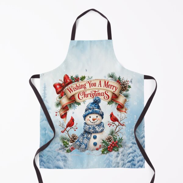 Item preview, Wishing You A Merry Christmas — Adorable Snowman Edition designed and sold by MysticOzzy.