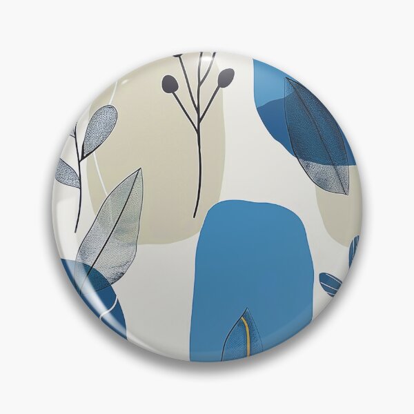 Item preview, Boho-Style Cool Blue Hues Abstract Art Designs designed and sold by DEC02.