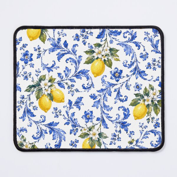 Item preview, Mediterranean Lemon Vine Pattern designed and sold by The Plaid Garden.