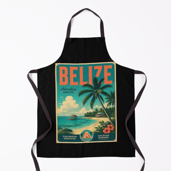 Item preview, Vintage Belize Poster designed and sold by GoodOldVintage.