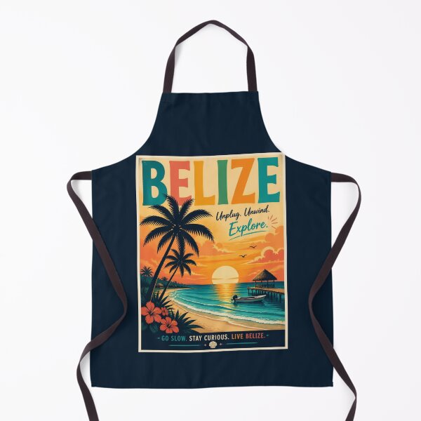 Item preview, Vintage Belize Poster designed and sold by GoodOldVintage.