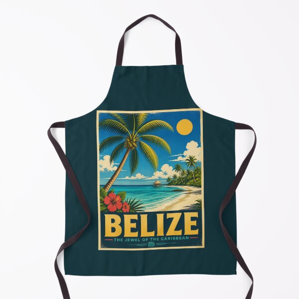 Item preview, Vintage Belize Poster designed and sold by GoodOldVintage.