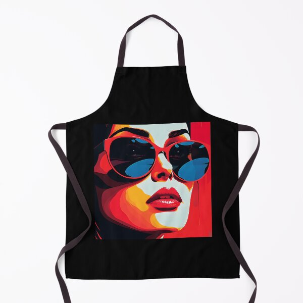 Item preview, Pop Art Fantasy Female Face And Chic Sunglasses designed and sold by DEC02.