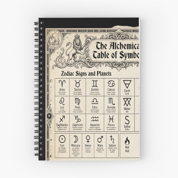 Item preview, Alchemical Table of Symbols designed and sold by vhoa6350.