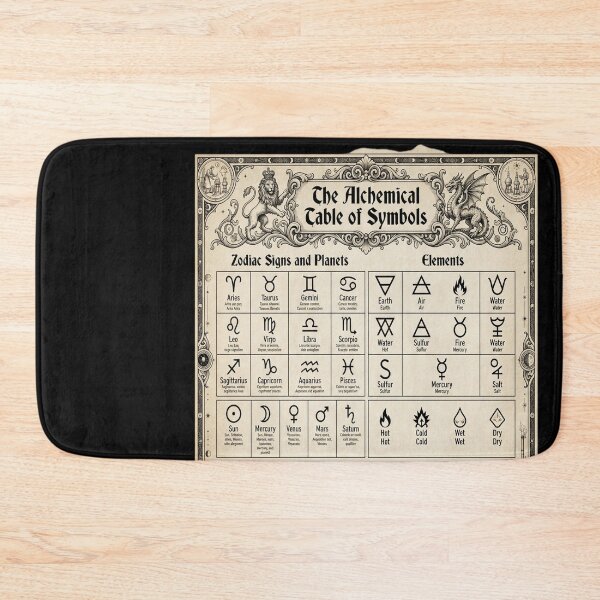 Item preview, Alchemical Table of Symbols designed and sold by vhoa6350.