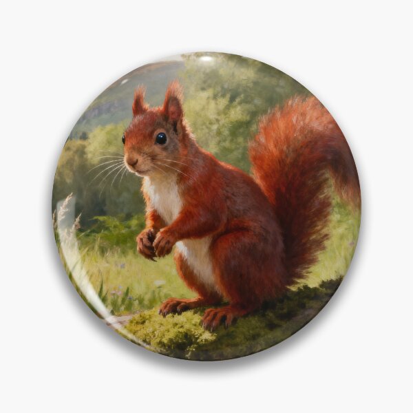 Item preview, Lake District Red Squirrel Wall Art Print, Summer Woodland Decor designed and sold by QuietCanvasArtworks.