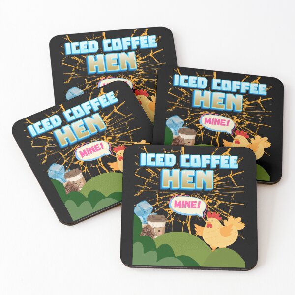 Item preview, Iced Coffee Hen Funny Coffee and Hen Lovers Design designed and sold by DarkRelicStudio.