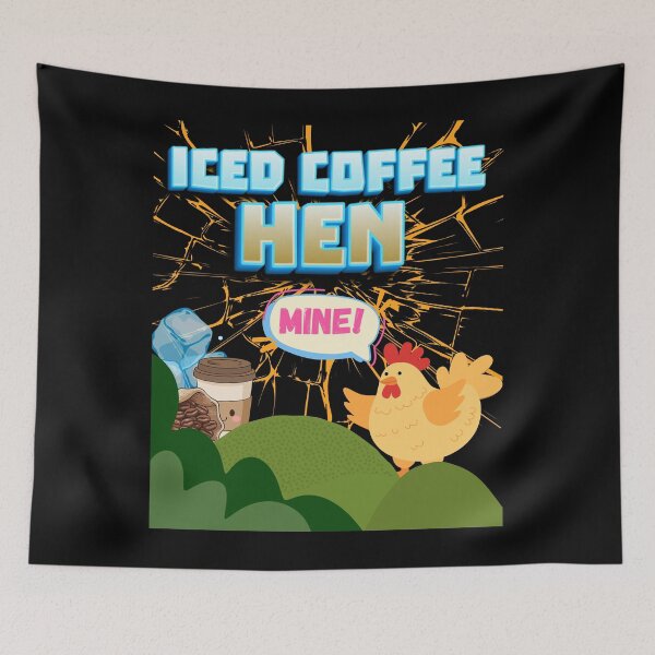 Item preview, Iced Coffee Hen Funny Coffee and Hen Lovers Design designed and sold by DarkRelicStudio.