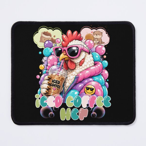 Item preview, Iced Coffee Hen Funny Coffee and Hen Lovers Design designed and sold by DarkRelicStudio.