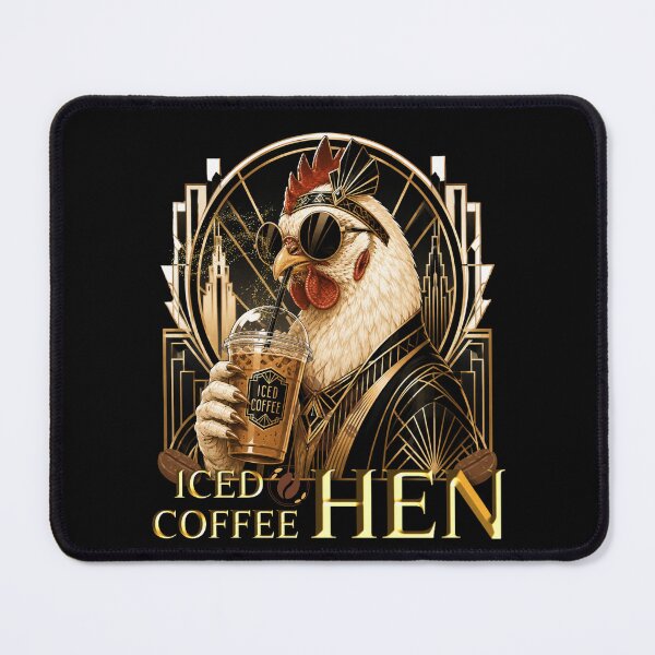 Item preview, Iced Coffee Hen Funny Coffee and Hen Lovers Design designed and sold by DarkRelicStudio.