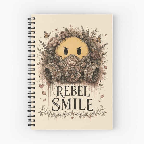 Item preview, Rebel Smile Floral Gas Mask Evil Smiley designed and sold by WillCraftx.