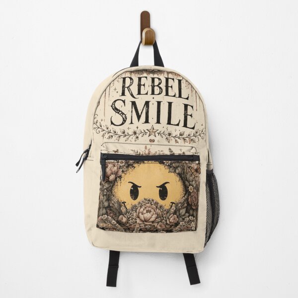 Item preview, Rebel Smile Floral Gas Mask Evil Smiley designed and sold by WillCraftx.