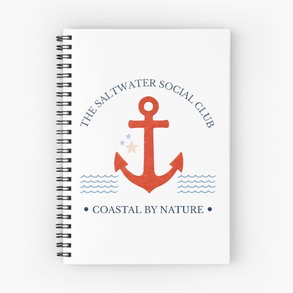 Item preview, The Saltwater Social Club — Coastal by Nature, Red Anchor designed and sold by Clementine Club.