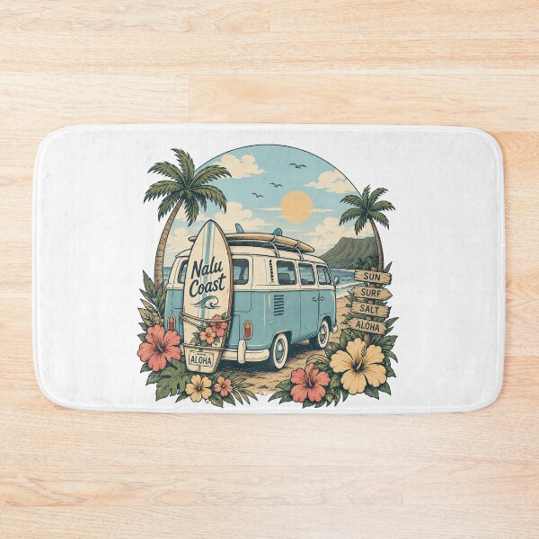 Item preview, Nalu Coast Surf Van | Vintage Hawaiian Camper | Surf Trip  designed and sold by Nalu Coast.