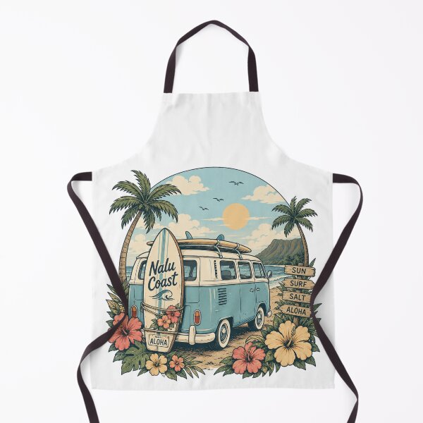 Item preview, Nalu Coast Surf Van | Vintage Hawaiian Camper | Surf Trip designed and sold by Nalu Coast.