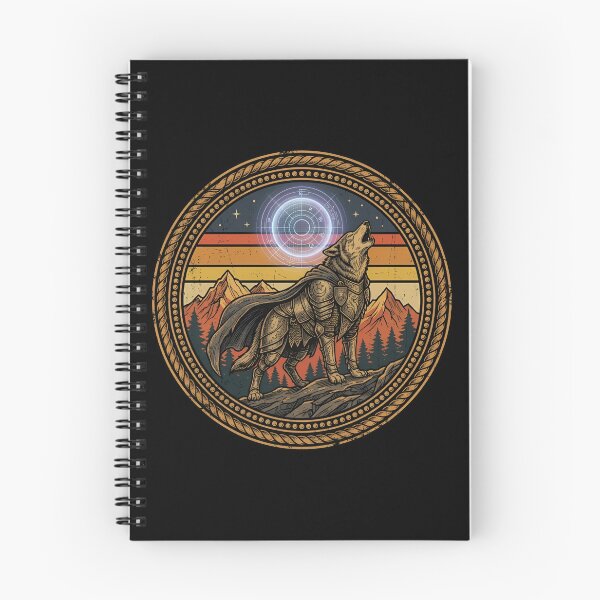 Item preview, Retro Holographic Moon Knight Wolf Vintage Badge designed and sold by DuckOddity.
