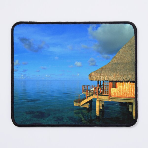 Item preview, Overwater Paradise Bungalow Art Photo designed and sold by DEC02.
