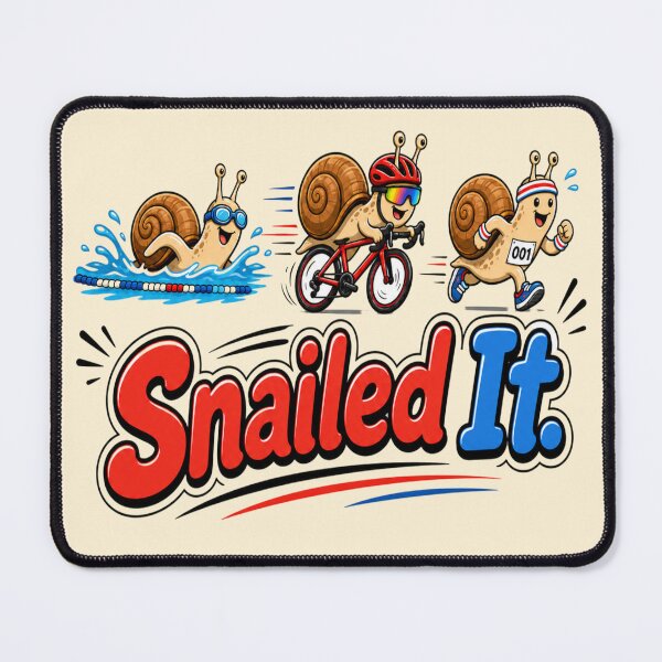 Item preview, Snailed It Funny Triathlon Gift, Funny Triathlete Gift, Cute Snail Swim Bike Run , Endurance Athlete, Race Day Gift designed and sold by colorleafz.