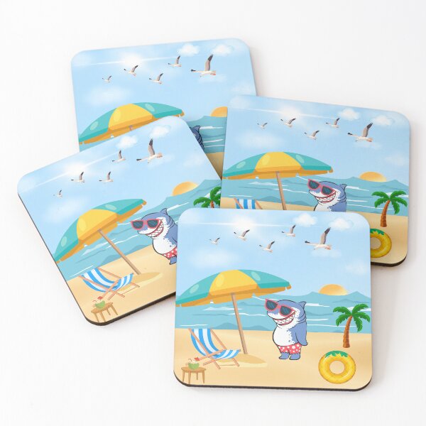 Item preview, Funny Shark Enjoying a Beach Vacation | Cute Summer Vibes designed and sold by CREATIVE HIVE.