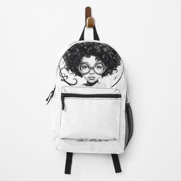 Artikelvorschau, Afro-Mädchen mit großen Locken und Brille entworfen und verkauft von OrphanSktboards.