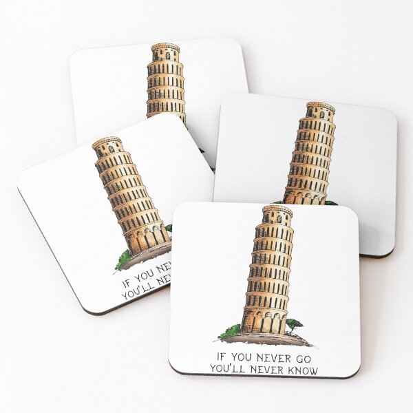 Item preview, Leaning Tower Pisa Travel Sketch Illustration designed and sold by AhinoraArtShop.