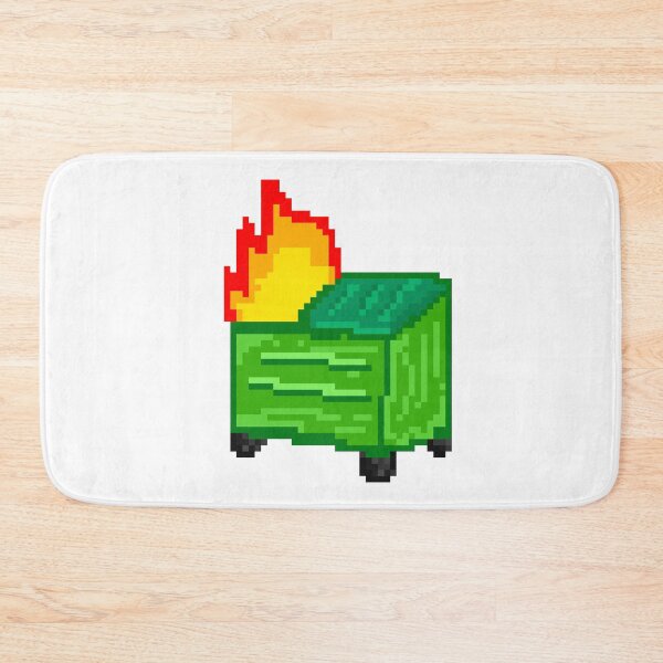 Item preview, Dumpster Fire Pixel Art designed and sold by GraphicWorlds.