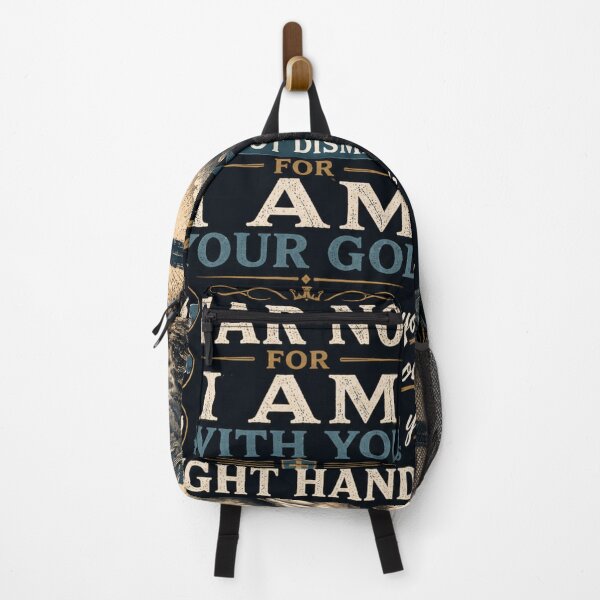 Item preview, Isaiah 41:10** — *"Fear not, for I am with you; be not dismayed, for I am your God; I will strengthen you, I will help you, I will uphold you with my righteous right hand."* designed and sold by Obinne.