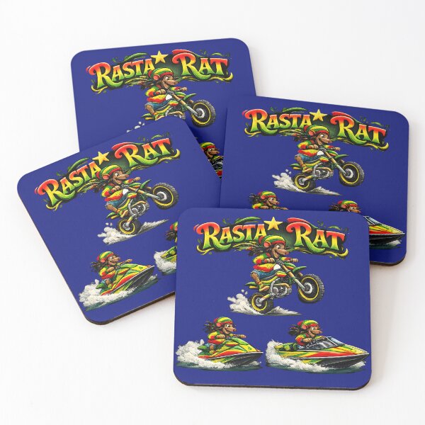 Item preview, Rasta Rat Extreme Sports | Dirt Bike, Jet Ski & Speedboat Reggae Mouse designed and sold by digitalbob60.
