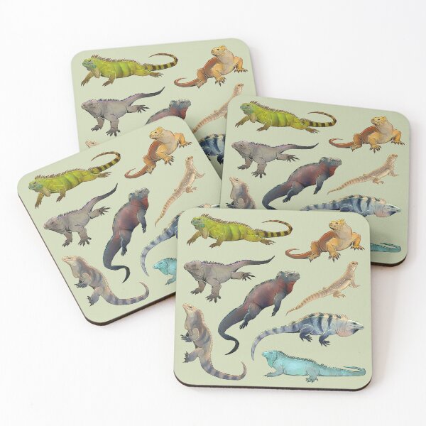 Item preview, iguana pattern designed and sold by chaoticcaprisun.