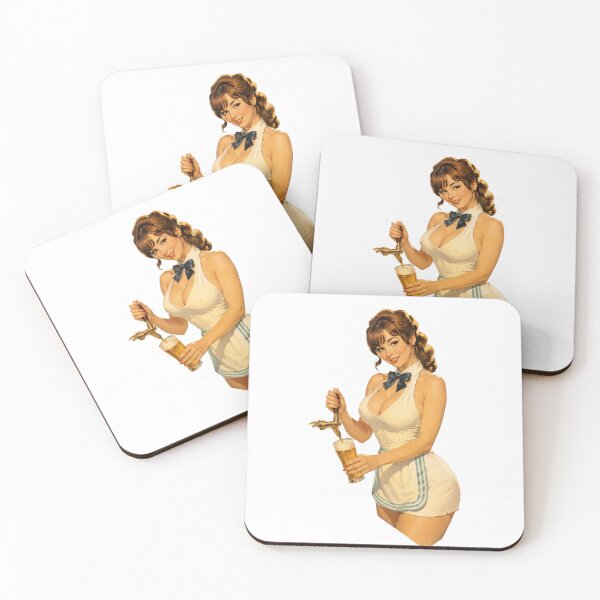 Item preview, Copy of Oktoberfest Beer Maid Pin Up | Original Bavarian Vintage Retro Illustration designed and sold by Cosplayvintage.