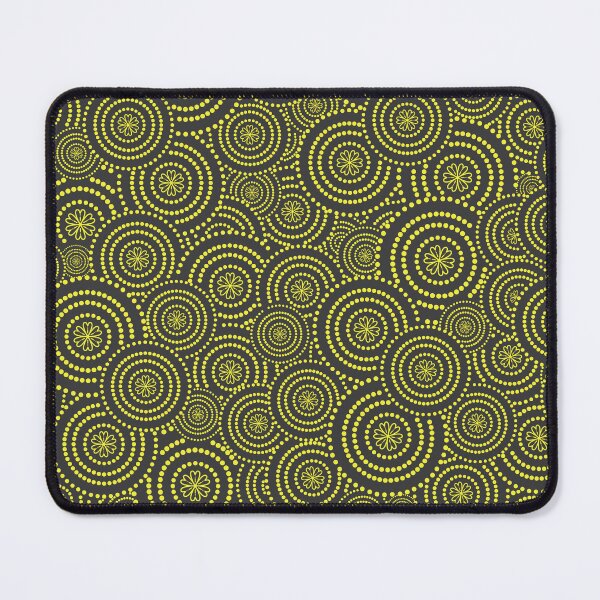 Item preview, Ripples Yellow on Grey designed and sold by lisanganart.