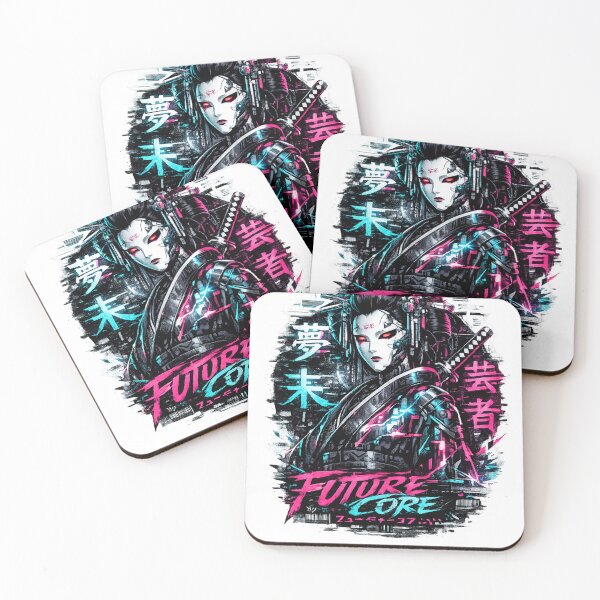 Item preview, Cyberpunk Geisha Glitch Graphic Techwear Kanji  designed and sold by zdzdesigner.