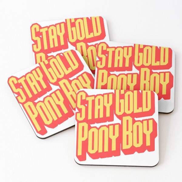 Item preview, Stay Gold Ponyboy Vintage Style Typography Illustration designed and sold by imagifaa.