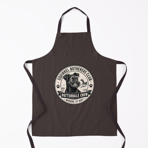 Item preview, Squirrel Botherers Club - Patterdale Crew - Where It Go?/Funny Patterdale Terrier Dog Badge Logo designed and sold by Halejo68.
