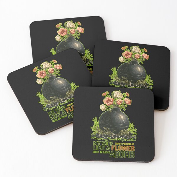 Item preview, My Wife Isn't Fragile Like A Flower She is Like A Bomb Funny Family Design designed and sold by DarkRelicStudio.