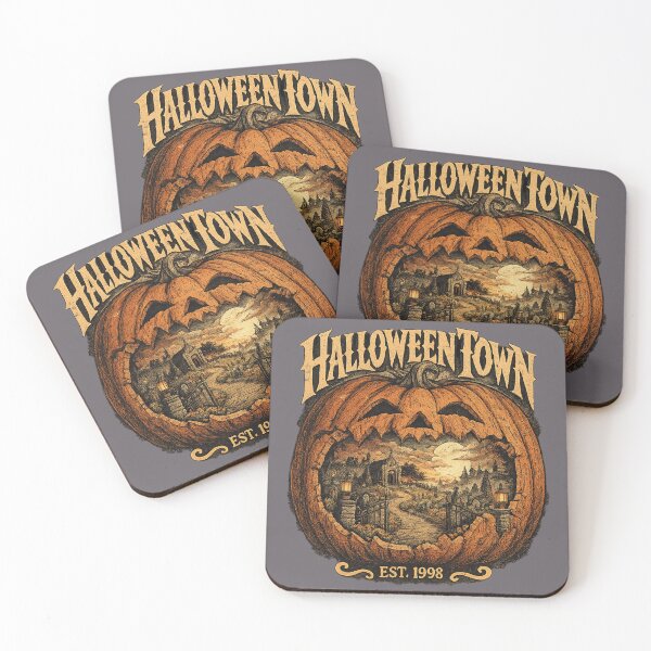 Item preview, Vintage Halloween Town Art Collector designed and sold by POD DYNASTY | Original Print On Demand T-Shirt Graphics.