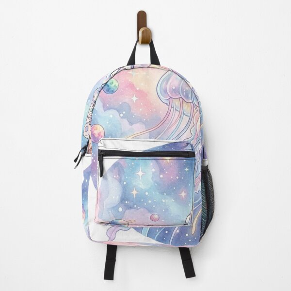 Item preview, Kawaii Astronaut Riding a Glowing Space Jellyfish | Pastel Galaxy Watercolor designed and sold by RoyArt0.