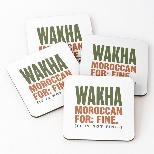 Item preview, Wakha Funny Moroccan Darija Passive Aggressive Gift designed and sold by Fakhim95.