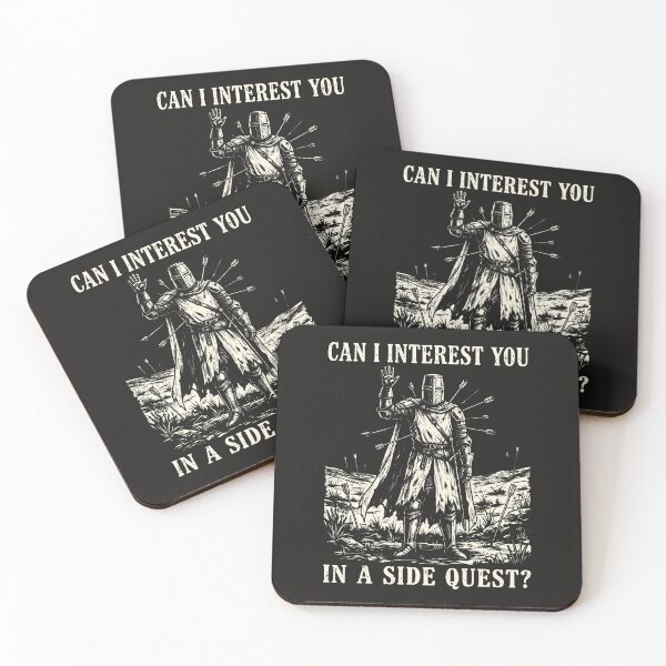 Item preview, Knight Side Quest Funny Medieval Meme Dark Fantasy  designed and sold by Y-Vibes.