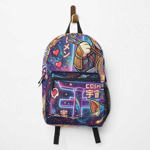 Item preview, Cosmic Neko Ramen: Space Samurai Cat & Galaxy Bowl designed and sold by StyleArtStudio.