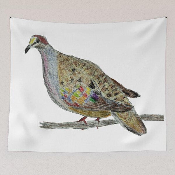 Item preview, Common Bronzewing designed and sold by woodland-towers.