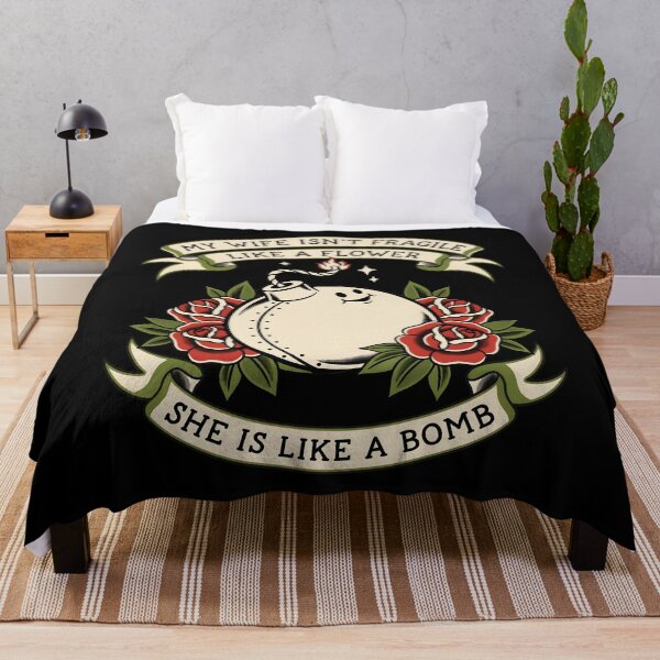 Item preview, My Wife Isn't Fragile Like A Flower She is Like A Bomb Marriage Humor designed and sold by Redgiant87x.