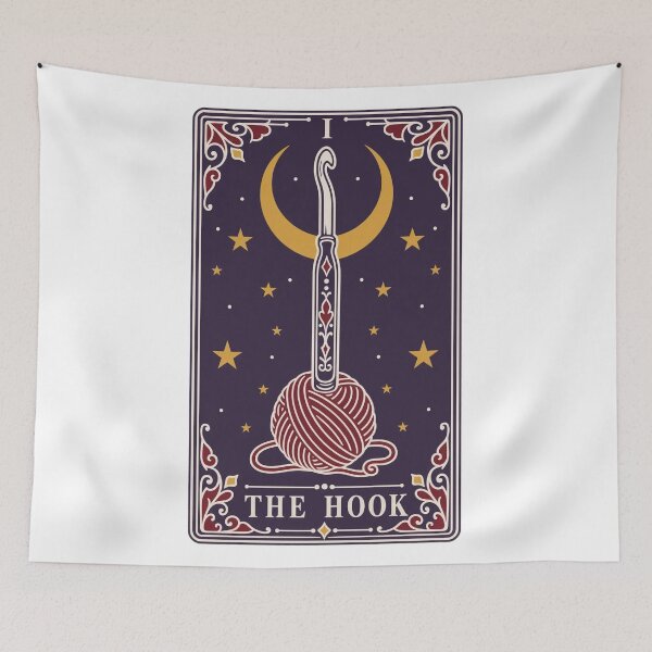 Item preview, The Hook Tarot Card Crochet Shirt | Crochet Tarot Witchy Crocheter Gift designed and sold by StickyGuys.