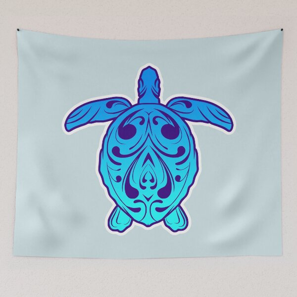 Item preview, Tribal Turtle Blue designed and sold by MY NEW ZEALAND.