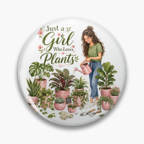 Item preview, Just A Girl Who Loves Plants designed and sold by Whimsy Petal and Co..