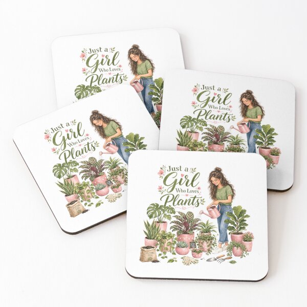 Item preview, Just A Girl Who Loves Plants designed and sold by Whimsy Petal and Co..