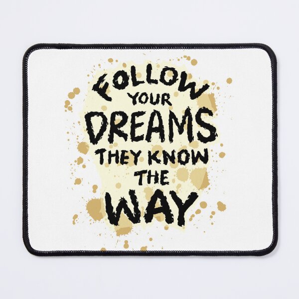 Item preview, Follow Your Dreams They Know The Way Watercolor Paint Splatter Wall Art designed and sold by AVNGR-Design.