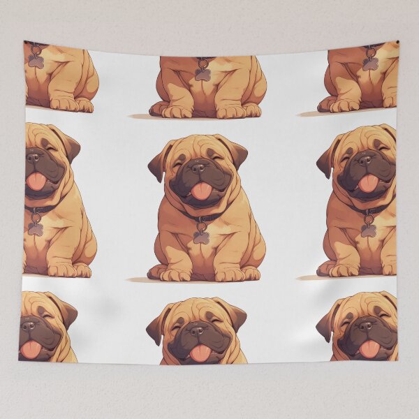 Item preview, Cute Bullmastiff puppy dog designed and sold by MendaciousMina.