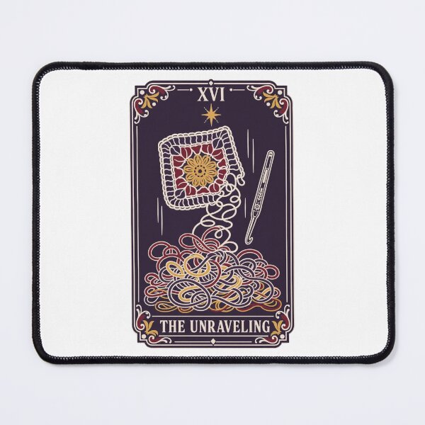 Item preview, The Unraveling Tarot Card Crochet Shirt | Crochet Tarot Frogging Humor Gift designed and sold by StickyGuys.