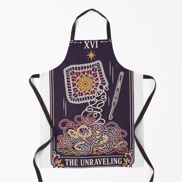Item preview, The Unraveling Tarot Card Crochet Shirt | Crochet Tarot Frogging Humor Gift designed and sold by StickyGuys.